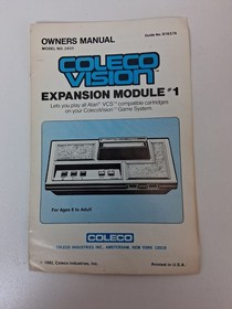 ColecoVision Console Bundle Expansion Module 1 Controllers Games Tested 3 Games