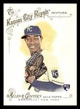 2014 Topps Allen & Ginter #54 Yordano Ventura Rookie Card Kansas City Royals. rookie card picture