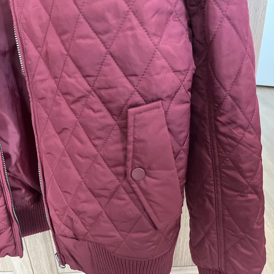 Urban Classics Bomberjacke Jacke Übergangsjacke Windjacke burgundy, Größe L - Bild 2 von 4