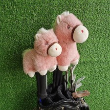 Pink Pony Golf Wood Head Covers Horse Driver Fairway Woods Headcover