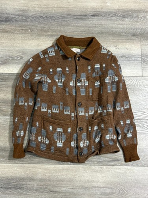 #ad Wallace amp; Barnes Western Boiled Merino Wool Jacquard Chore Coat Men’s Medium $99.99