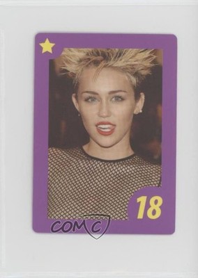 2021 Paladone Celebrity Who Is It? Purple Border Miley Cyrus #18 3c7