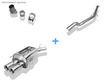  Racinganlage ab Kat Ø60mm-System Opel Astra G CC Fließheck je 2x80mm rund
