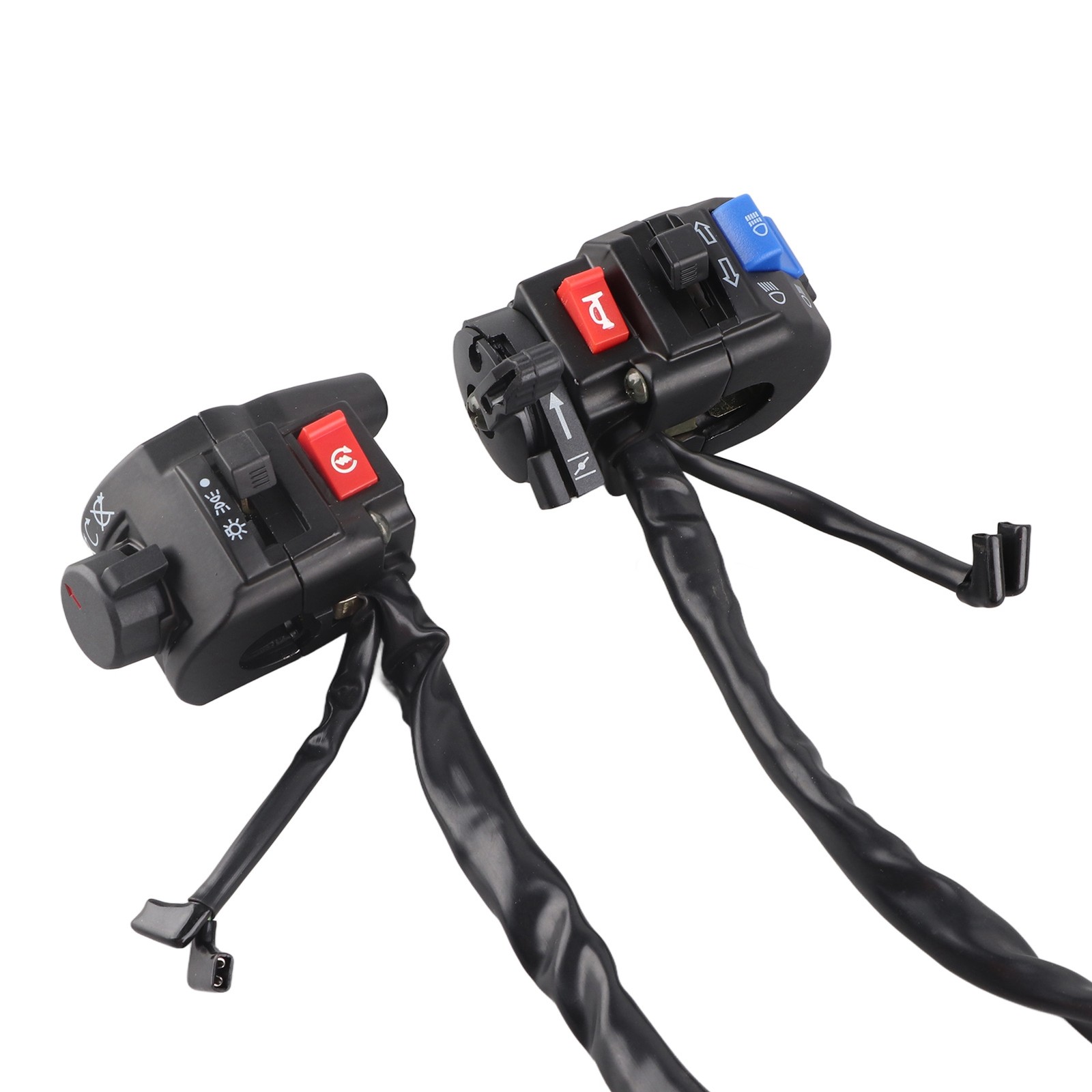 1 Pair Motorcycle Handlebar Switch Durable Controls For Motorbikes