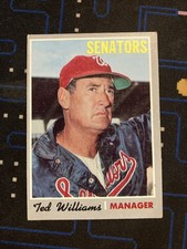 1970 Topps #211 Ted Williams HOF EX Clean Vintage Baseball Card Senators