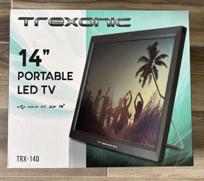 Trexonic TRX-14D 14in Portable LED TV w/ Remote, HDMI USB SD Rechargeable