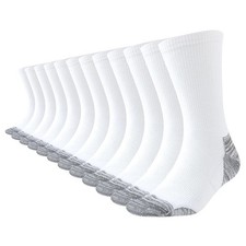 JOYN E 6 Pairs Mens Crew Cushion Socks Work Athletic Running Socks Casual B