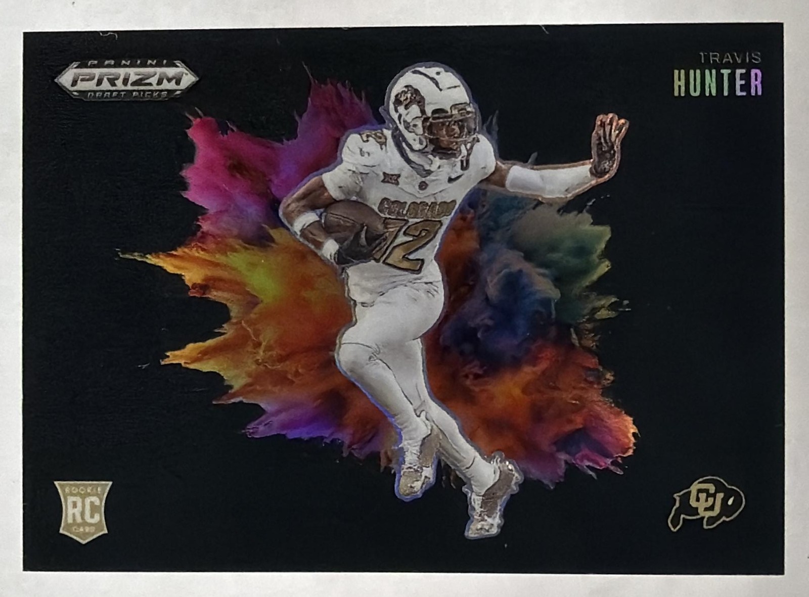 2025 Panini Prizm Draft Picks Travis Hunter Black Color Blast SSP NM or Better