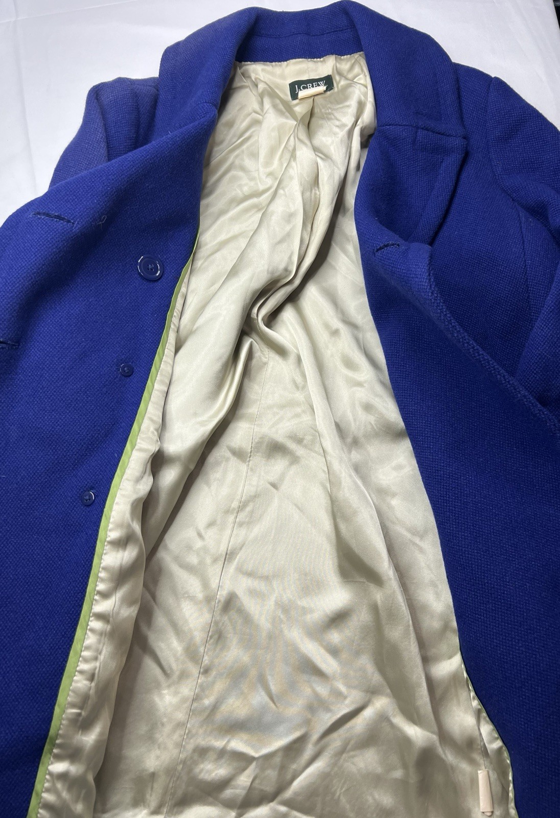 J.CREW Blue Double Breasted Button Collared Short… - image 4