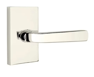 Emtek Sion Lever w/ Modern Rectangular Rosette | Concealed Fasteners | Privacy