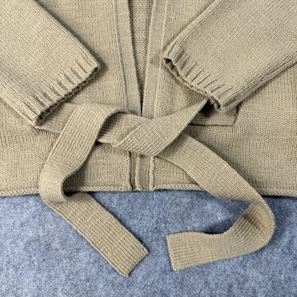 Dries Van Noten Long Sleeve Cardigan For Women's Size Large Beige Cashmere Wool - Image 2 of 4