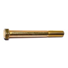 7/16"-20 x 4" Zinc Plated Grade 8 Steel Fine Thread Hex Cap Screws (12 pcs.)