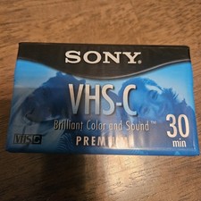 Sony Premium VHS-C 30 min SP or 90 min EP Camcorder Blank Tape TC-30VHGL