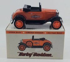 Harley Davidson 1929 Model A Roadster Die Cast Coin Bank 1:25 Limited Edition