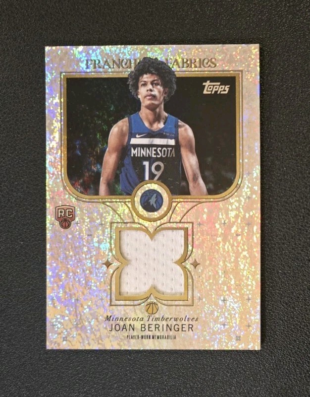 2025-26 Topps - Joan Beringer - Franchise Fabrics Holo Foil - Player Worn Mem RC