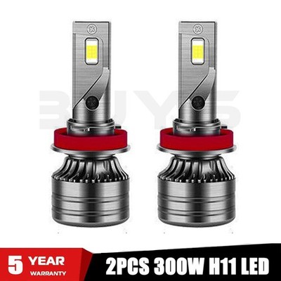 2PCS H8/H9/H11 LED Headlight Bulbs High Low Beam 100000LM Super Bright 6000K