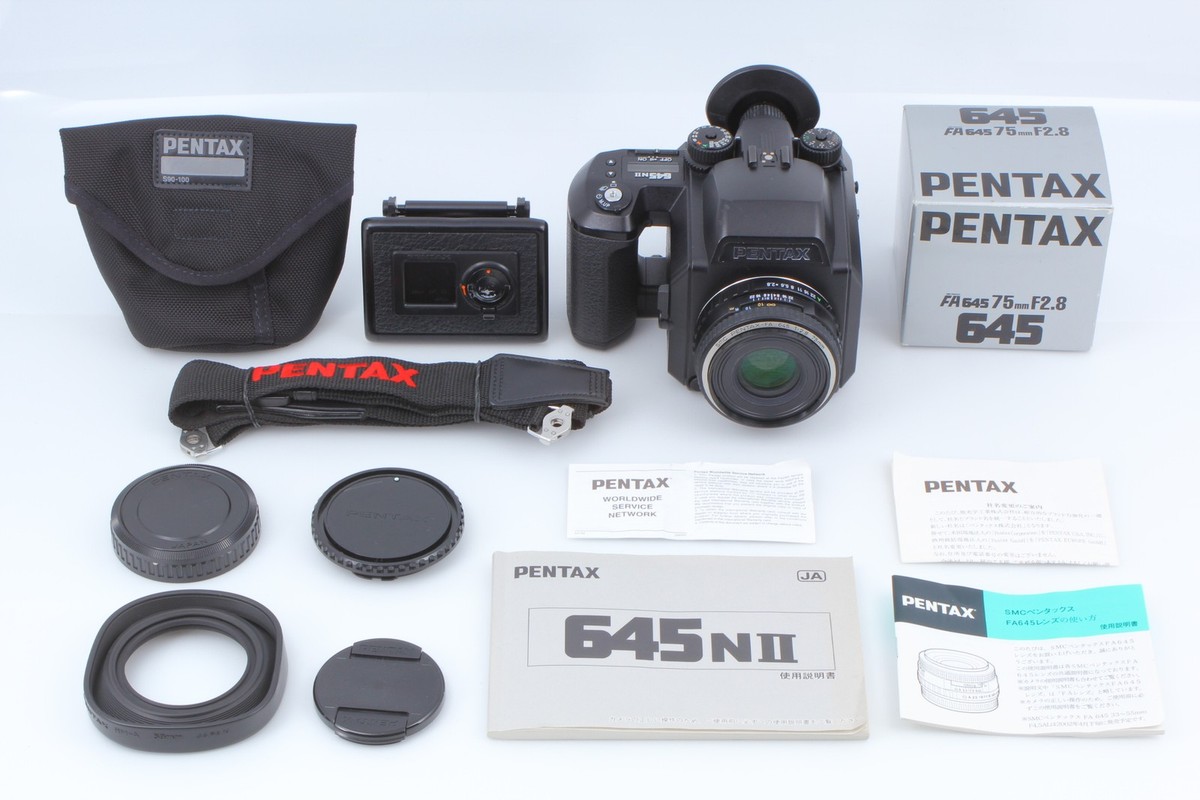 Lens Mint In BOX [Near MINT] Pentax 645 NII Film Camera FA 75mm 