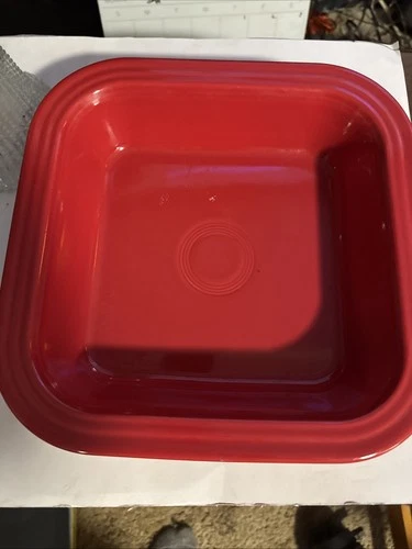 FIESTA 9"x 9" SQUARE BAKING baker DISH scarlet red