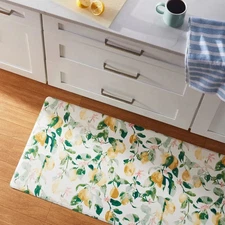 Kitchen Comfort Lemon Floor Runner 60"x20" Cushion Mat Pad Soft Foam Anti Slip