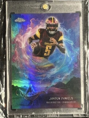 2025 Topps Chrome #GG-10 Jayden Daniels Game Genies Washington Commanders - Bild 1 von 2