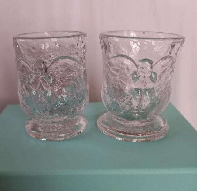 X+Q Xiqiart Crystal Glass Rainbow Angel Brandy Art Glass Cup Set