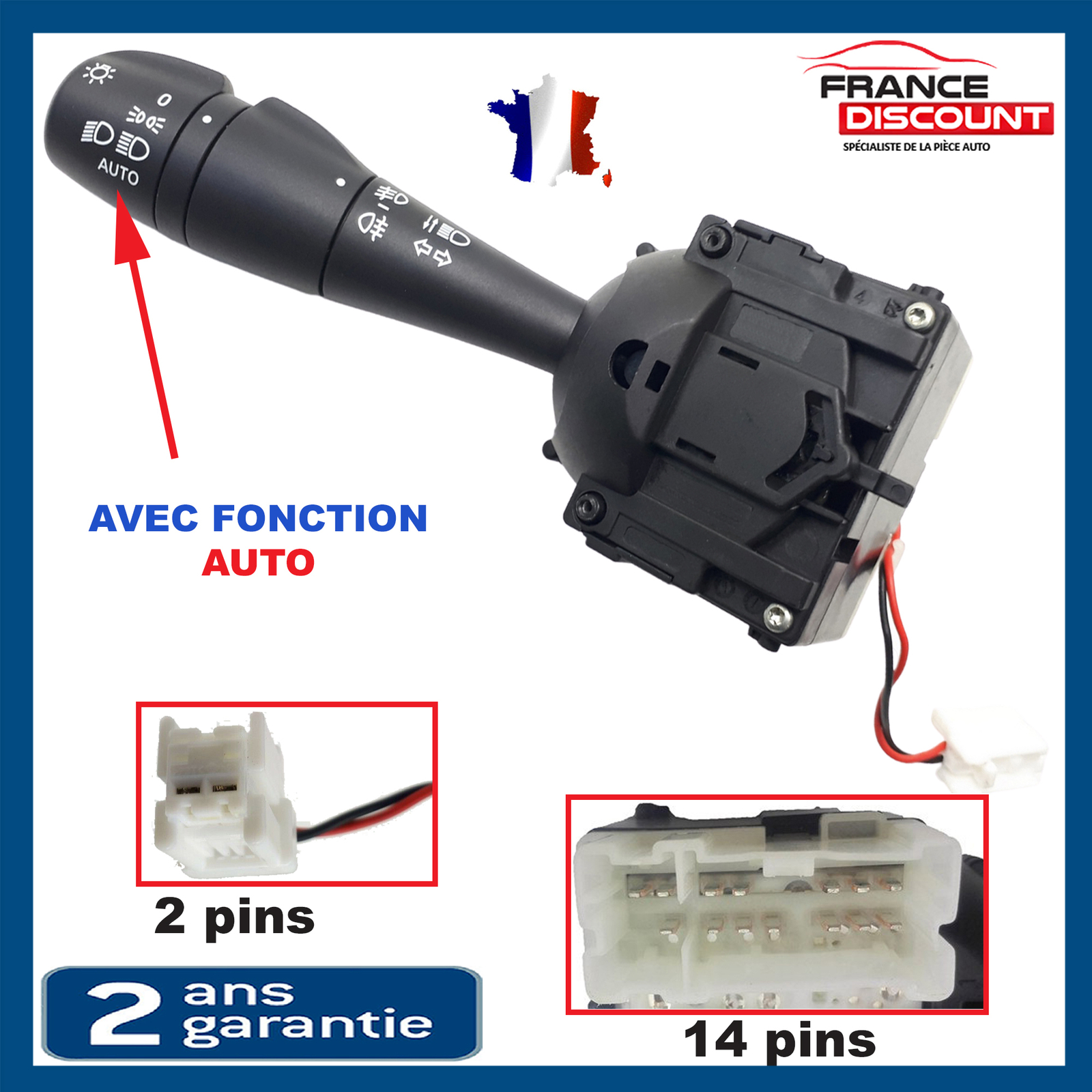 Commodo phares et clignotants pour Renault Clio 4 et Captur