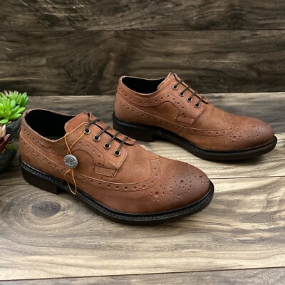 NIB Frank Wright Baird Rust Oil Suede Brogues 10 NIB Frank Wright Baird Rust Oil Suede Lace Up Wingtip Brogue  main image 3