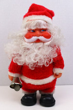 Vtg Battery Operated Musical Walking Santa Claus Jingle Bells Christmas Songs