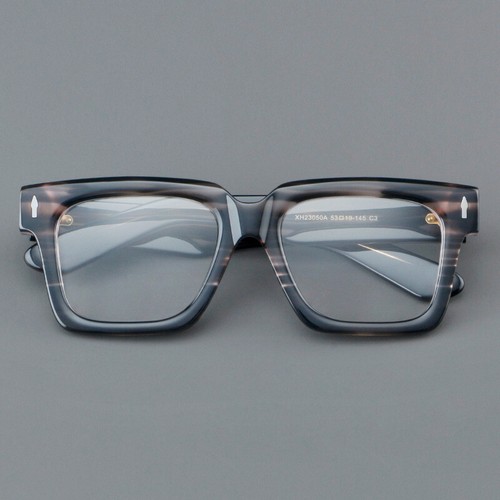 Retro Eckige Lesebrille Herren Damen Lesebrille Acetat Brillengestell - Bild 4 von 28