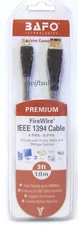 BAFO Premium IEEE 1394 Firewire / Sony i.LINK Cable 3FT 4/6 4 Pin To 6 Pin