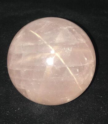 Natural Star Rose Quartz Sphere Ball Crystal Specimen Healing