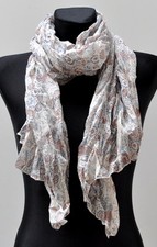 XL Silk Seidenschal Lang Schal Langschal Halstuch Seide Tuch Blumen Damenschal 