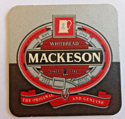 Whitbread - Mackeson - Das Original und Original - Vintage Bierdeckel 