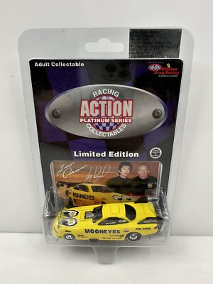 Vintage 1996 Racing Action Collectibles Mooneyes Funny Car Jim Dunn Yellow HTF