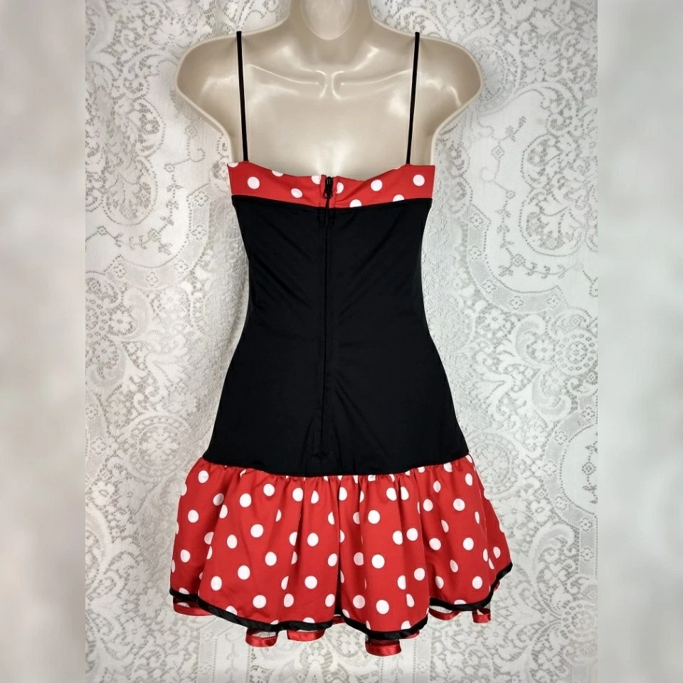 Sexy Disfraz de Ratón Charades para Mujer Talla Mediana Rojo Blanco Vestido a Lunares Juegos con disfraces Foto 2 de 4