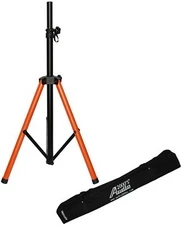 Audio2000'S AST4399 Heavy Duty Orange/Black Speaker Stand HALLOWEEN-PUMPKIN-NEW