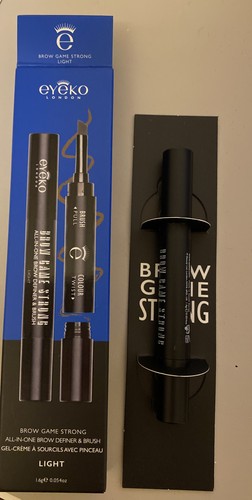Brand-new Eyeko Brow Game Strong All-in-One Brow Definer and Brush Light .054 Oz