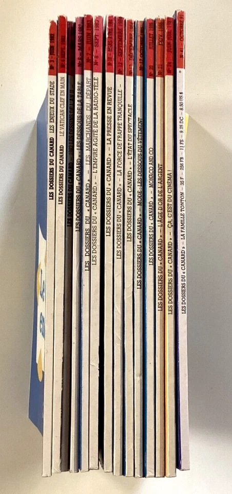 Lot 14 Les DOSSIERS DU CANARD entre 1982 et 2006 entre 3 et 41 - Photo 3/3