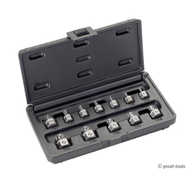 E-Z Red Torx Wrench Drive Set Low Profile Stubby Bits Automotive