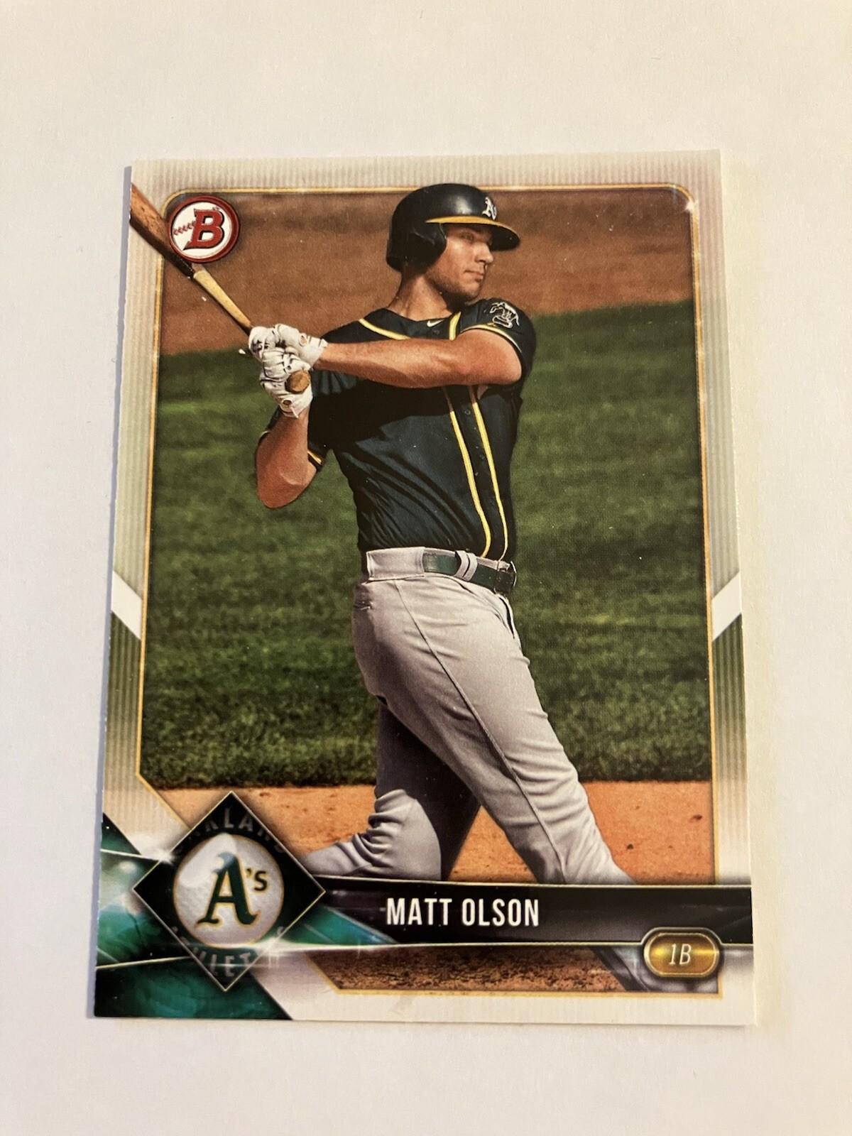 Matt Olson 2018 Bowman #16 Oakland Athletics