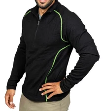 Alpaca quarter-zip pullover mens L