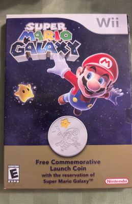 Super Mario Galaxy Commemorative Launch Coin Nintendo Wii Gamestop Exclusive