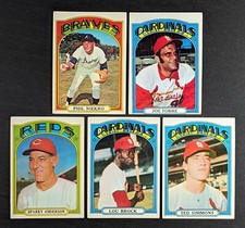 1972 Topps Baseball Star Lot 5 Cards Lou Brock