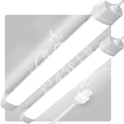 Lampada LED per ambienti umidi lampada per vasca luce 60/90/120/150 cm incl. tubo T8 IP65 - Foto 185 di 195