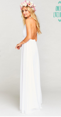 show me your mumu luna halter dress Halter Maxi Dress
