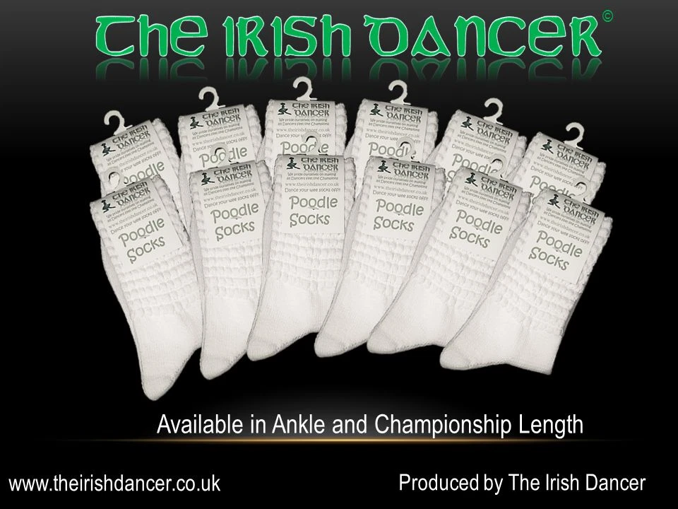 Irish Dance Poodle Socks ULTRA LOW Ankle Length - 12 Pack