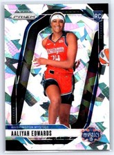 2024 Panini Prizm WNBA Aaliyah Edwards Ice Prizm RC #142 Washington Mystics