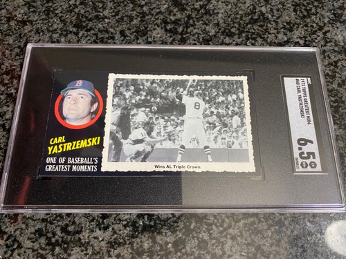 Carl Yastrzemski #40 1971 Topps Greatest Moments card