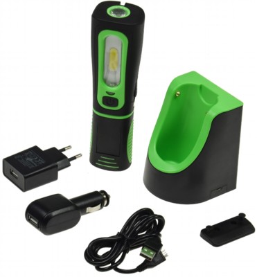 LED CT22149 Stableuchte mit Akku ''FlexiLED 300+'' Ladeschale, 3W, 250lm,IP4