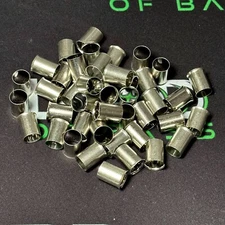 Lord of Bass 50PK 2/0 Gauge Uninsulated Wire Ferrules Crimp Tinned Copper